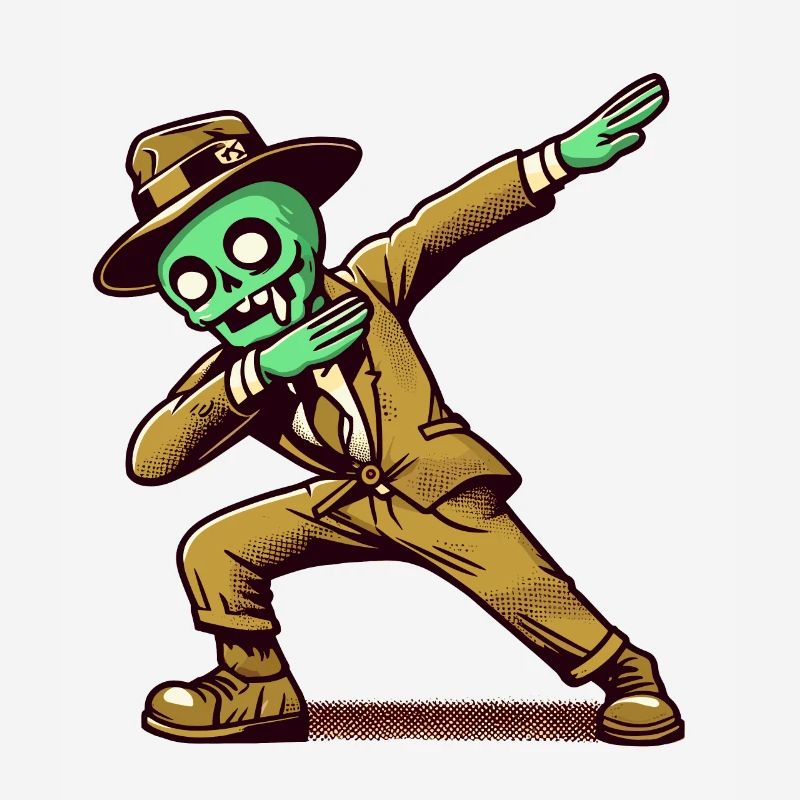Dabbender Zombie Lustiges Dabbing Design