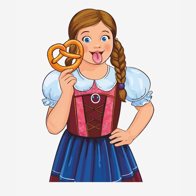MÄDCHEN DIRNDL BREZEL
