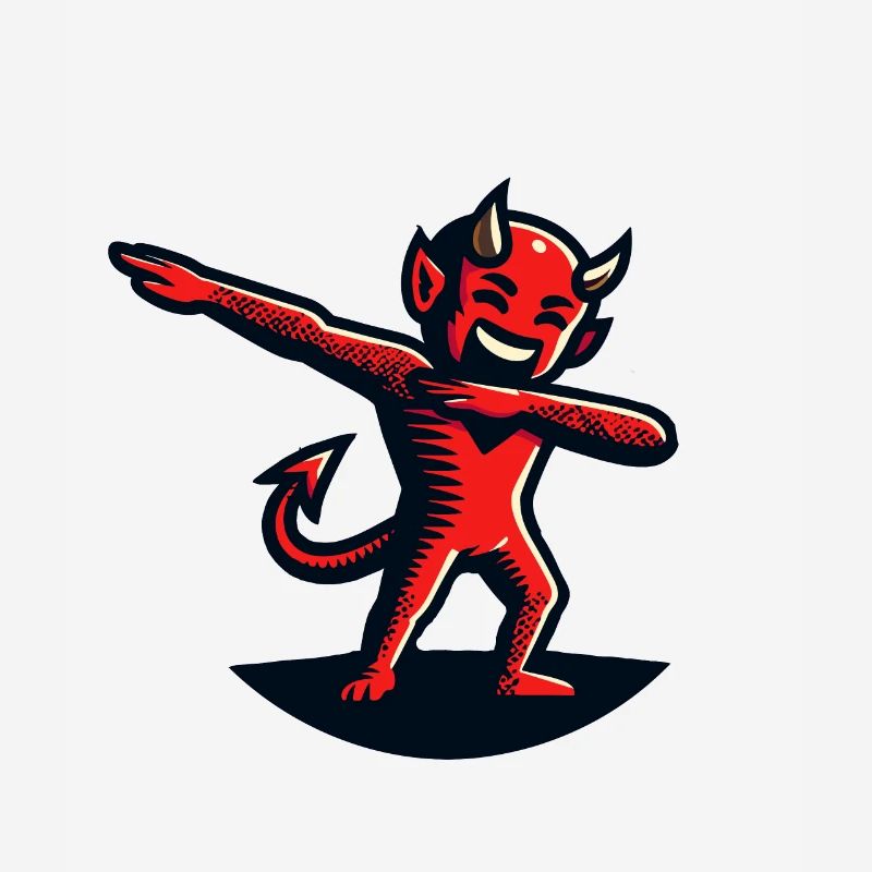 Dabbing Devil Funny Dabbing Design