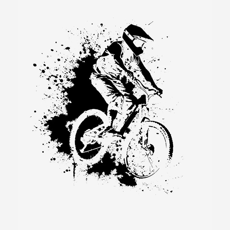 Mountain Biking Drawing