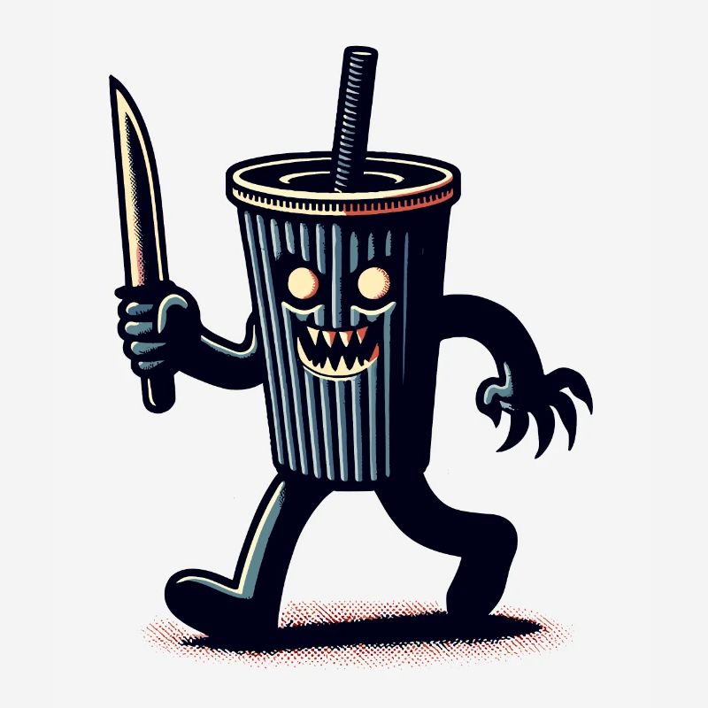 Scary Psycho Drinking Cup Drinks