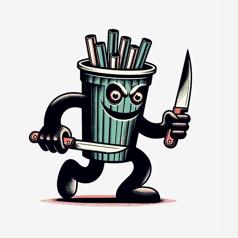 Scary Psycho Drinking Cup Drinks