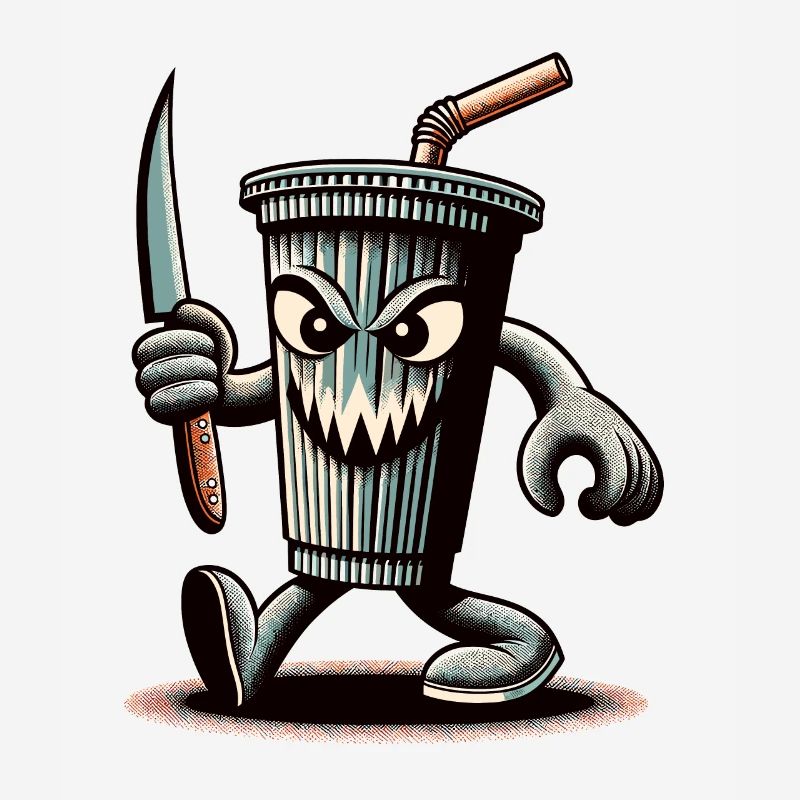 Scary Psycho Drinking Cup Drinks