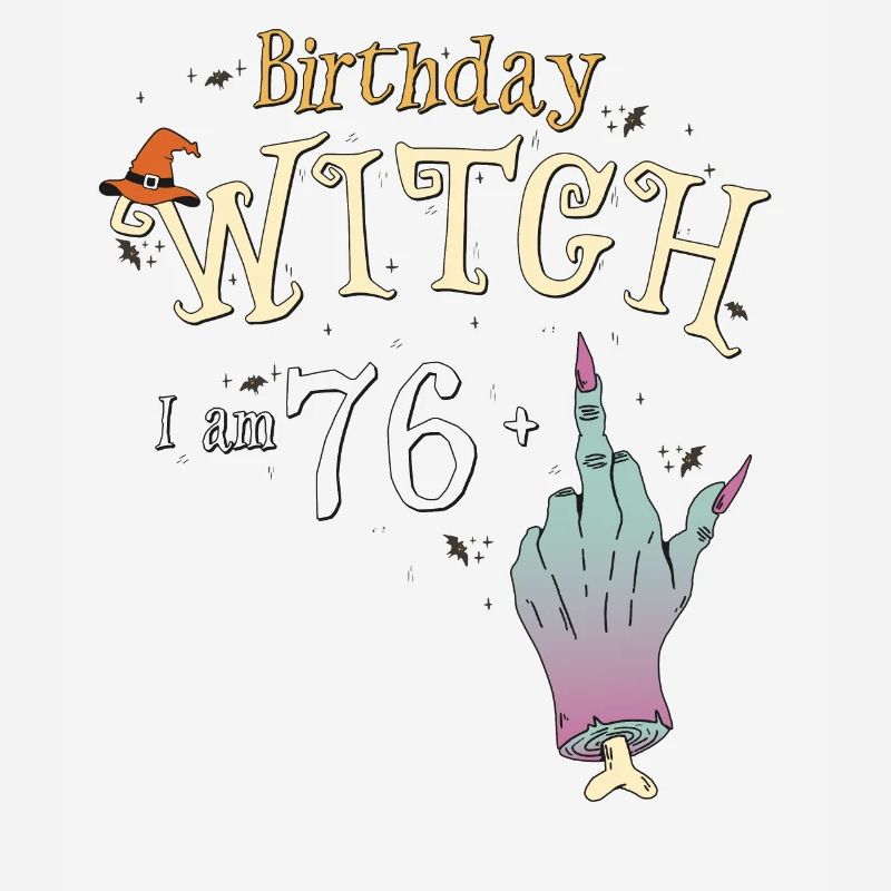 77. Geburtstag Hexe Lustige HallowQueen Trick oder