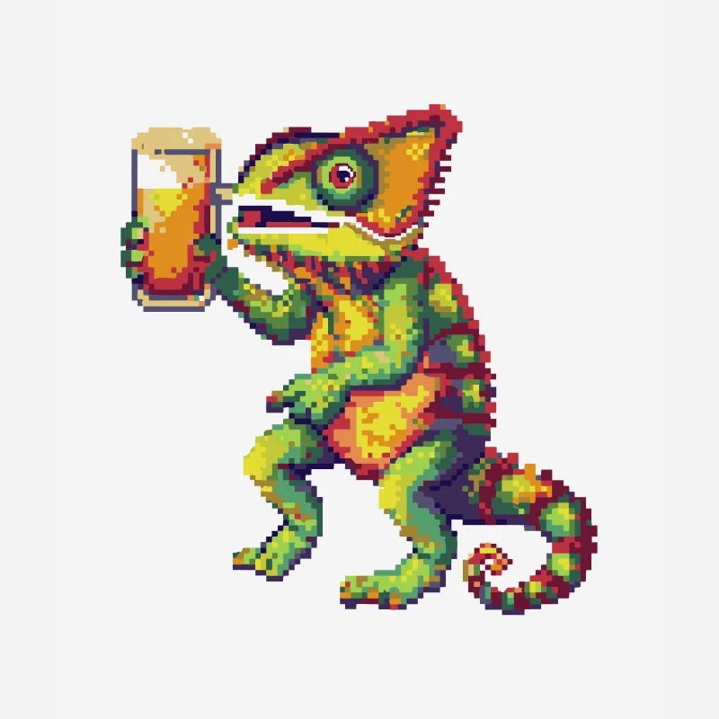 Chameleon Bier Pixel
