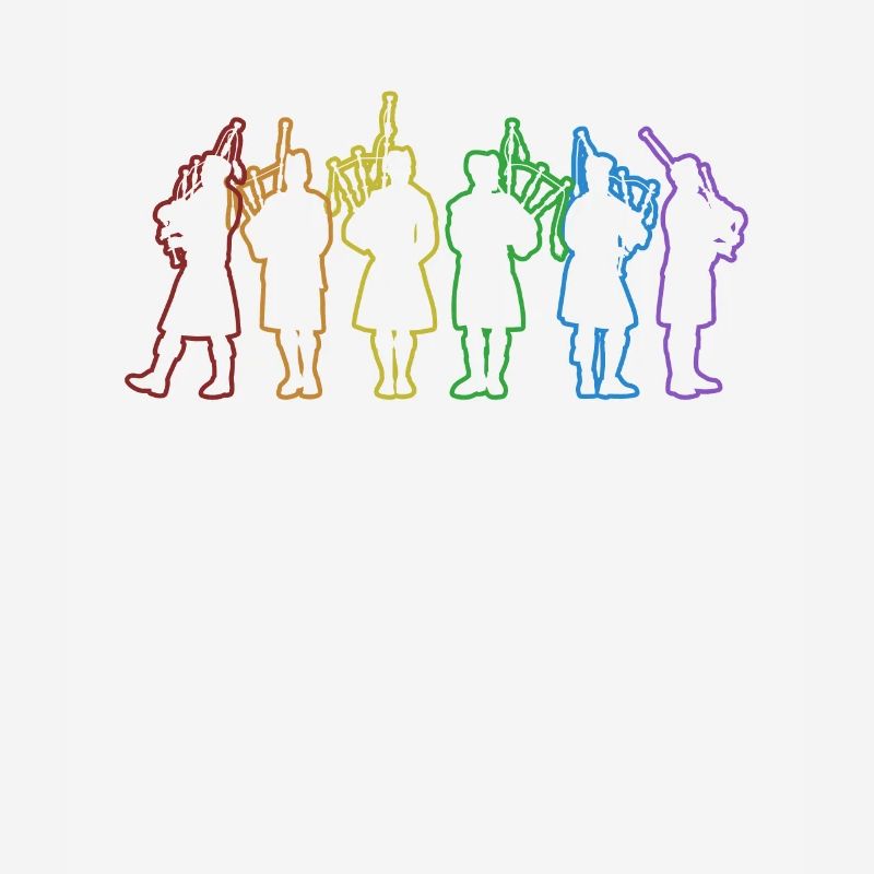Cornemuse LGBT Arc-en-ciel Grande cornemuse des Highlands