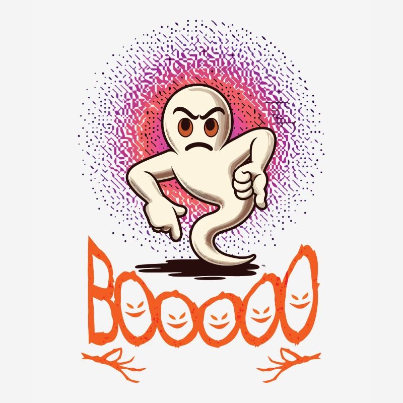Booing Ghost Funny Ghost Design