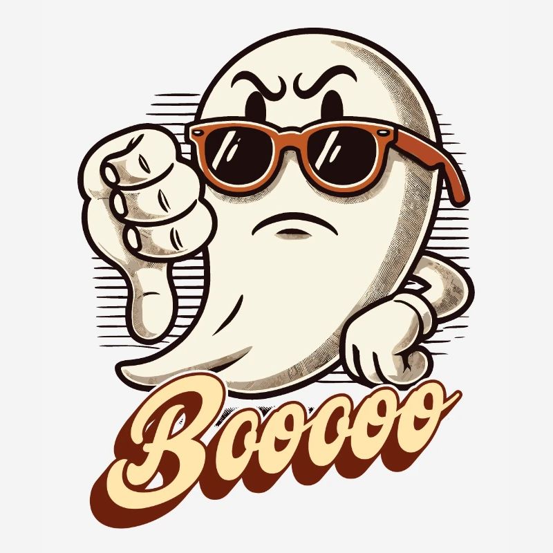 Booing Ghost Funny Ghost Design