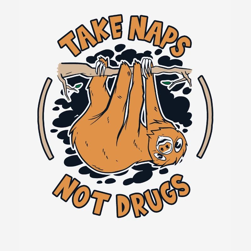 Machen Sie ein Nickerchen nicht Drogen Folivora Braunkehl