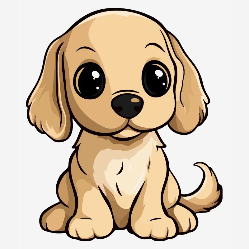 Cocker Spaniel Hund Comic Niedlich