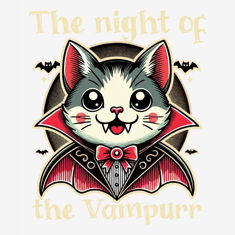 Kawaii Vampire Chat Nuit Du Vampire
