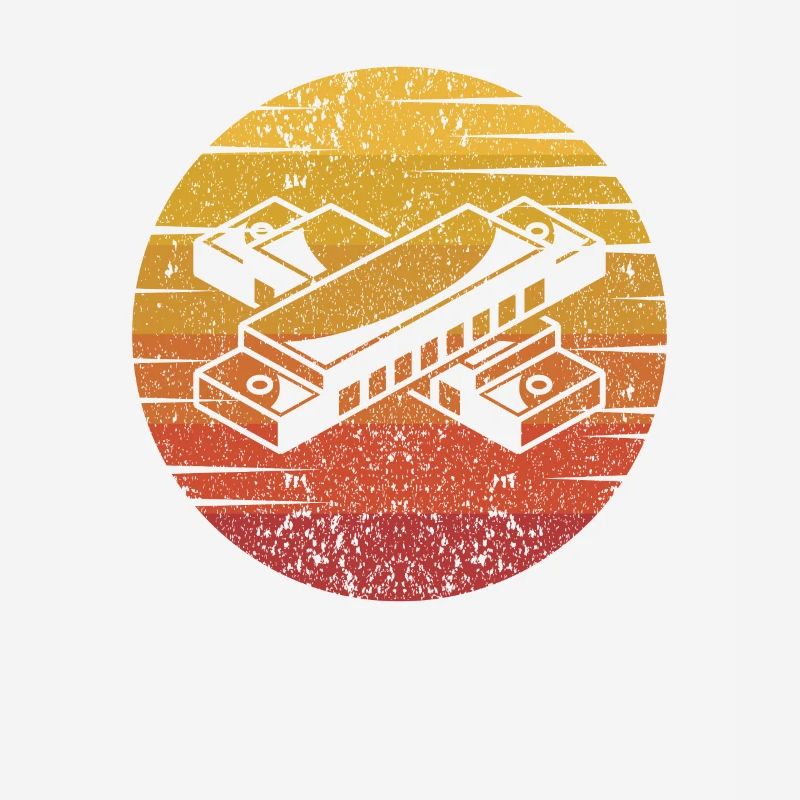 Harmoniciste rétro Harpe à bouche Harmonica harmonica