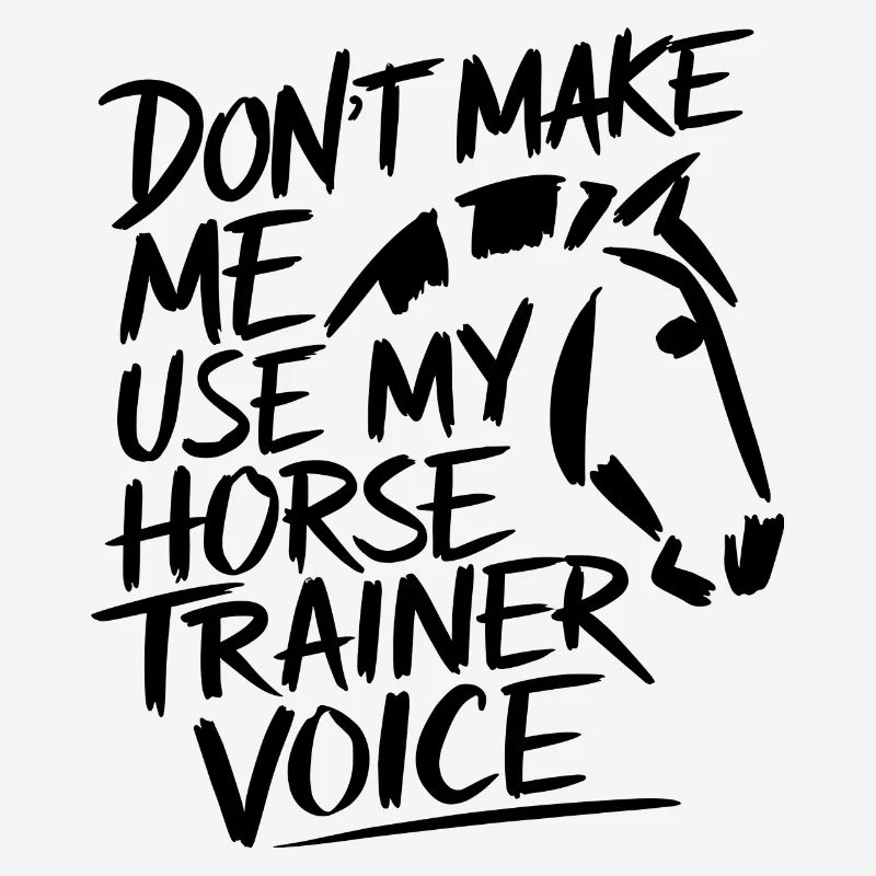 Riding trainer Humor with style and assertiveness