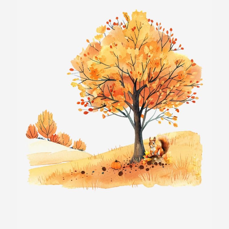 Herbst Eichhörnchen Écureuil d’automne