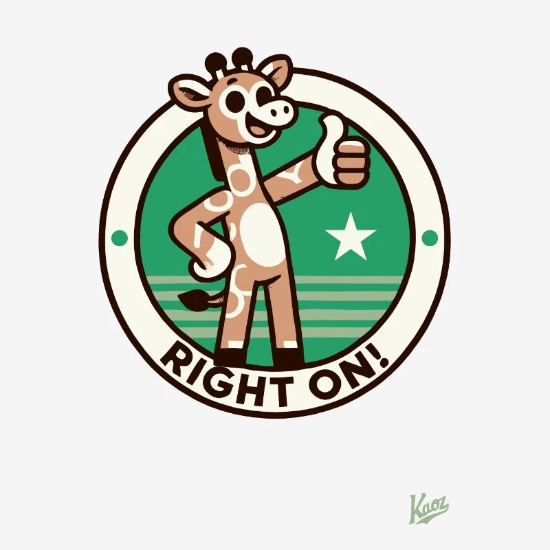 Thumbs up giraffe - Just right, keep it