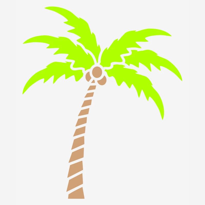 Palm Tree Island Tree Plage Vacances Noix de Mer Cool