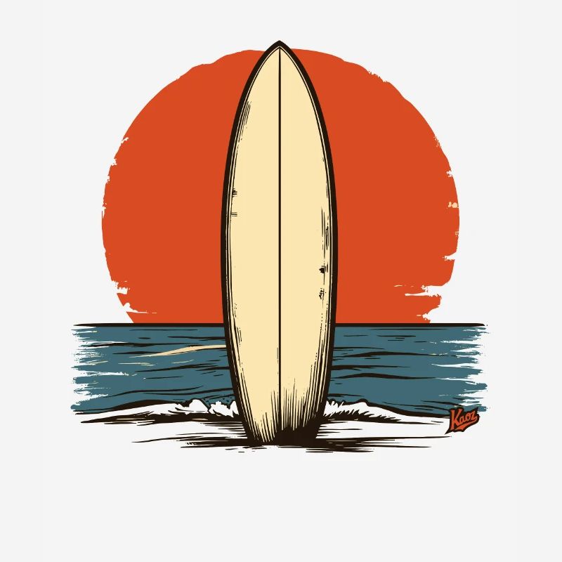 Sunset Retro Surfboard