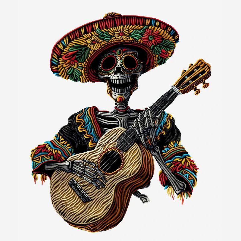 Ukulele Mexican Skeleton