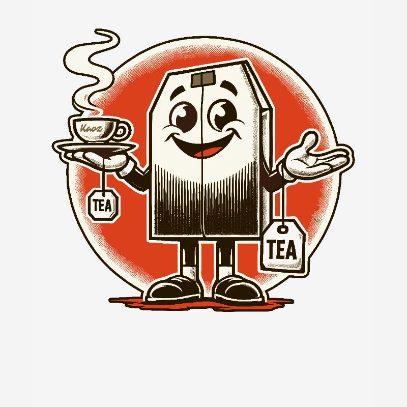 Tea bag with tea cup for tea time