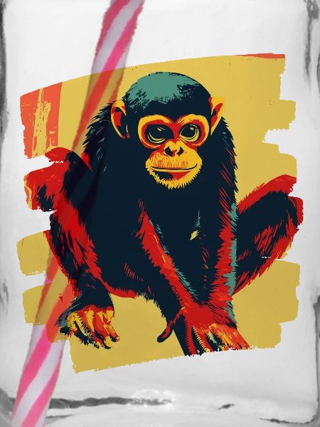 Spinnenaffe Retro