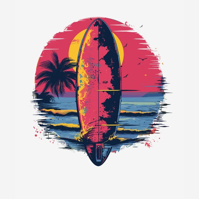 Surfbrett Synthwave