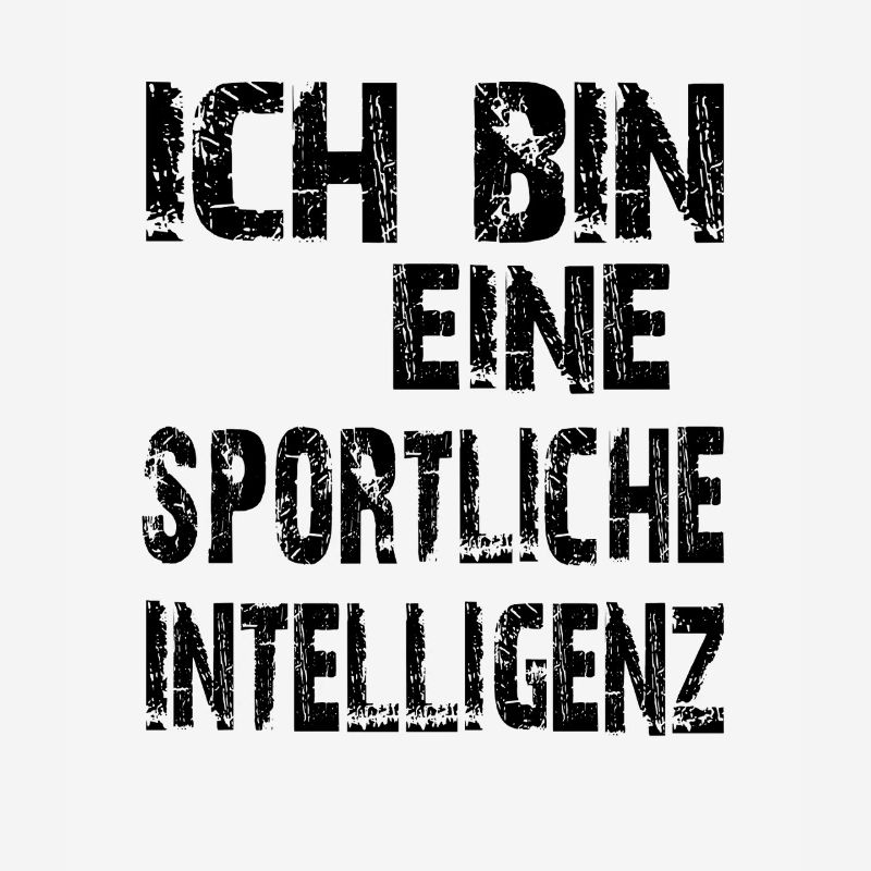 KI Spruch Ich bin eine sportliche Intelligenz