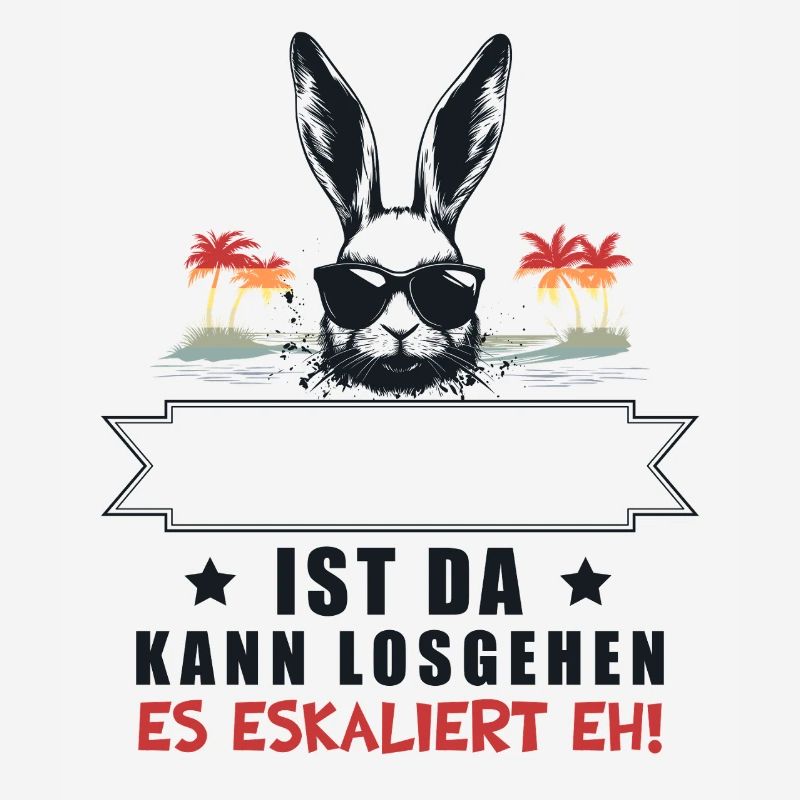 It's escalating anyway! Customizable Name Bunny Retro