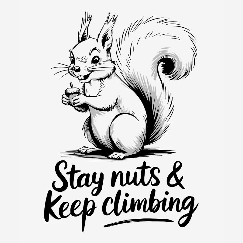 Stay Crazy and Climb on Squirrel