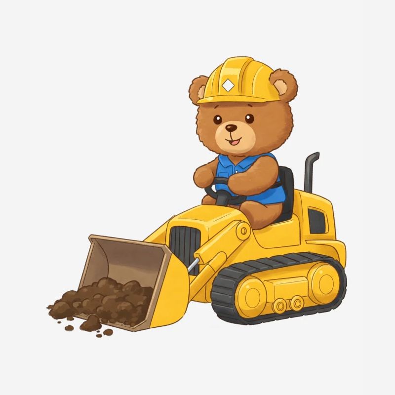 Teddy Bear Construction Worker