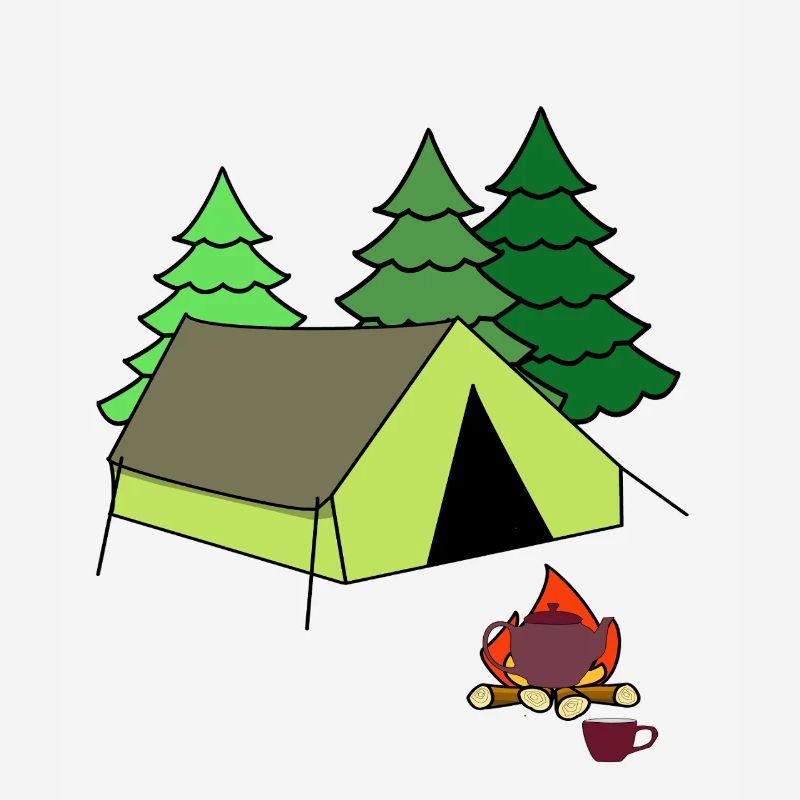 Feu de camp Tente de feu Camp Camping Camping