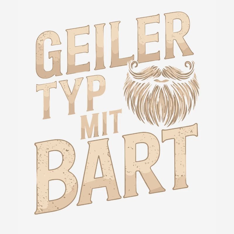 Geiler Typ Mit Bart Bartträger Barbier Vollbart