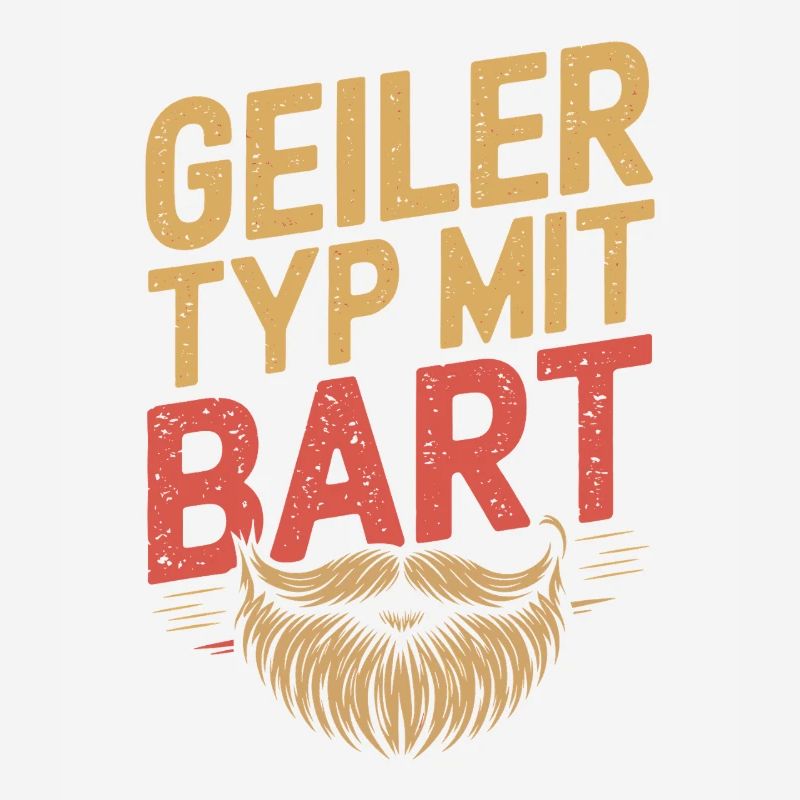 Geiler Typ Mit Bart Bartträger Barbier Vollbart