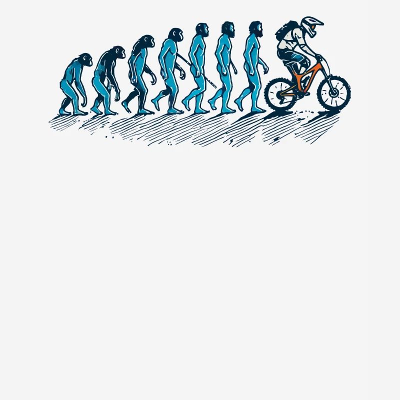 Evolution of man to cyclist