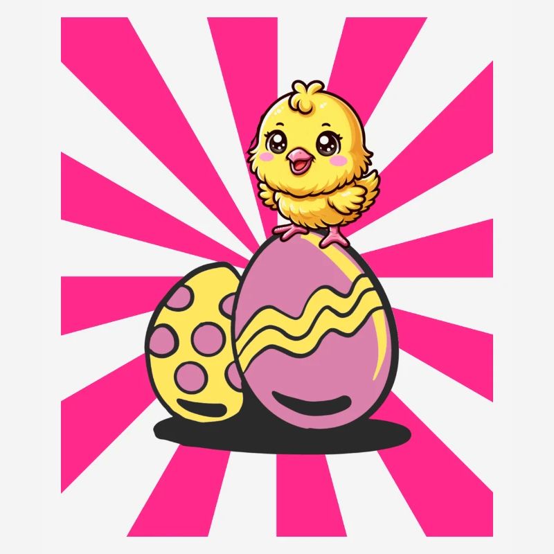 Retro Easter Chicks Easter Eggs Chicken Chickens Kids