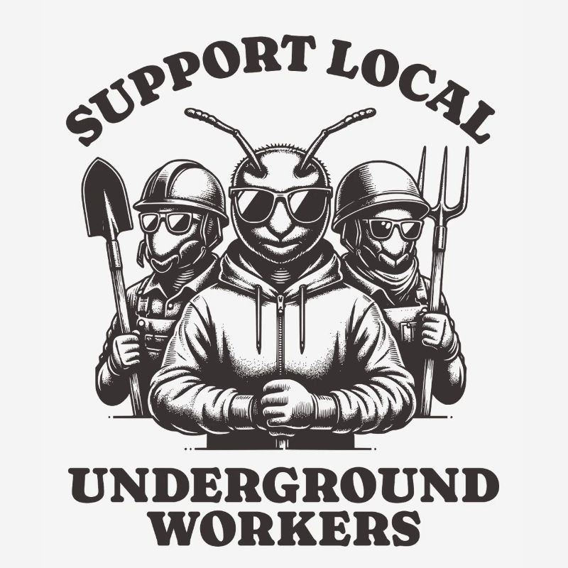 Support Local Underground Workers Lustiges Ant
