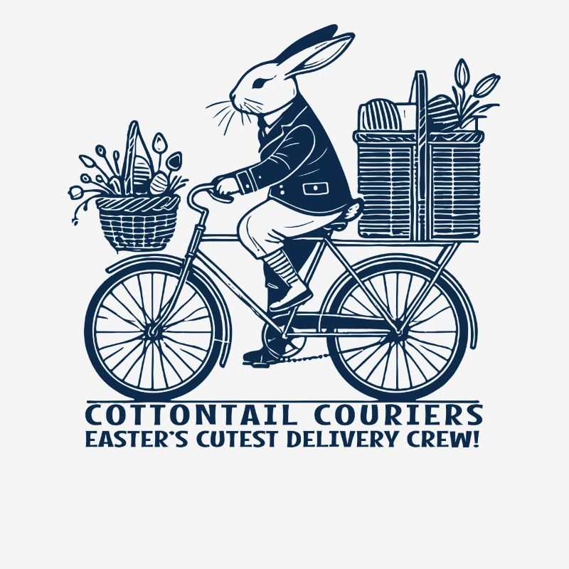 Courrier à queue de coton de Pâques Esthétique rétro