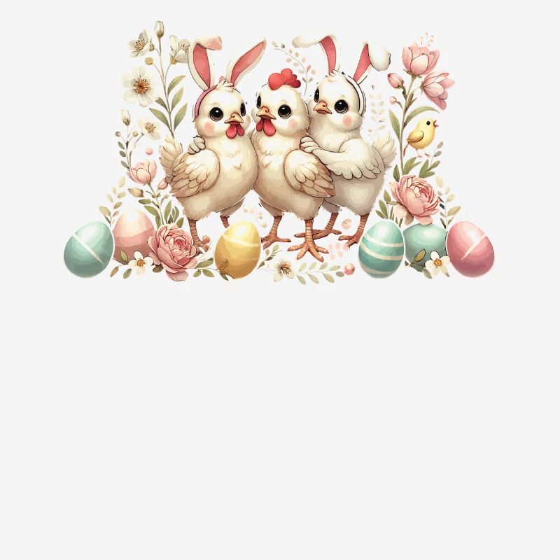 Easter Chick Easter Bunny Retro Chicken Lover