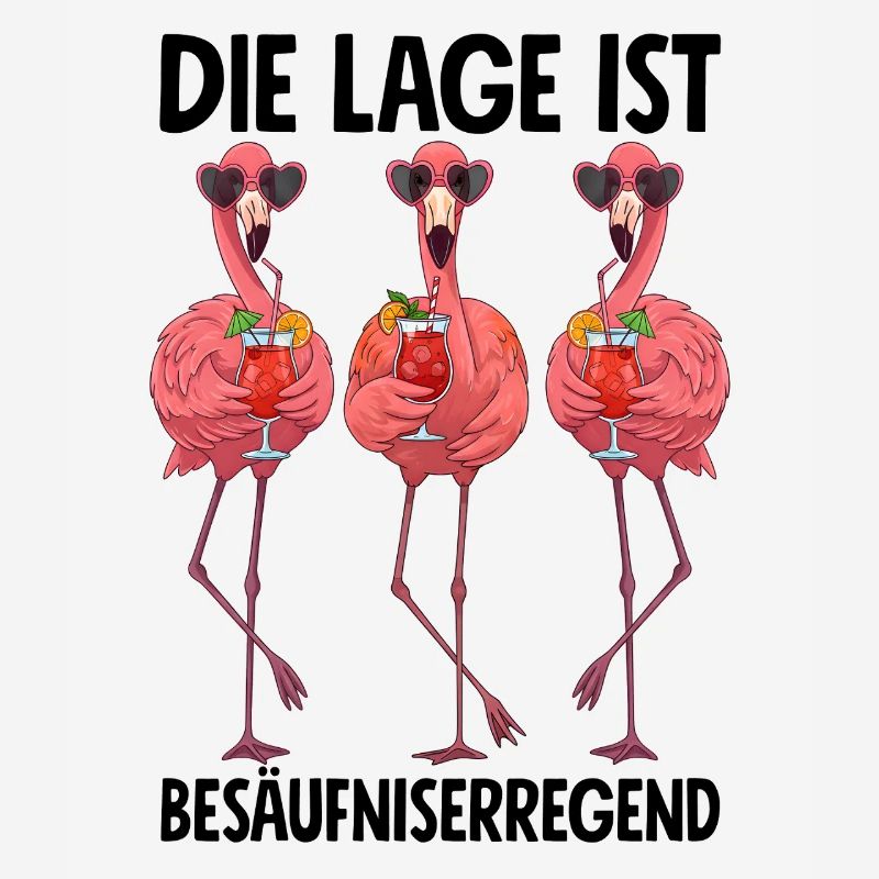 The location is drunken with flamingos