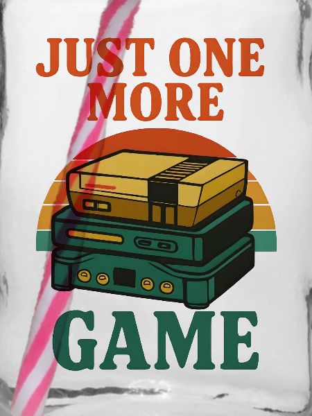 Retro Gaming Stack Illustration