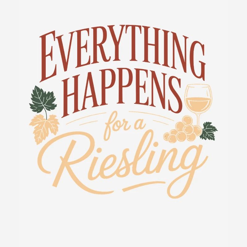 Wine Wine Drinker Everything Happens For A Riesling