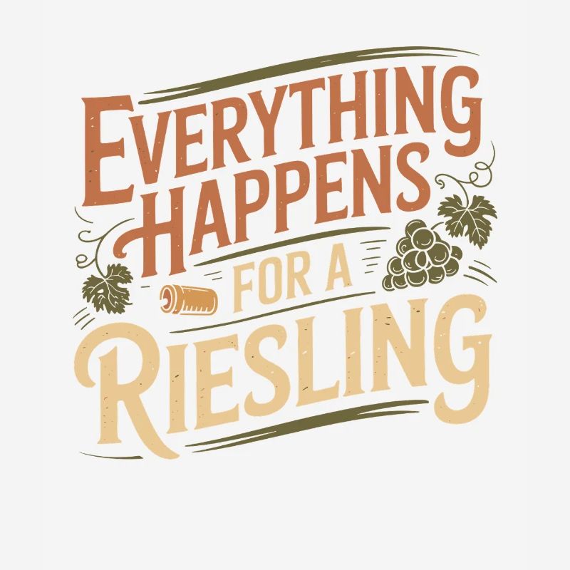 Wine Wine Drinker Everything Happens For A Riesling