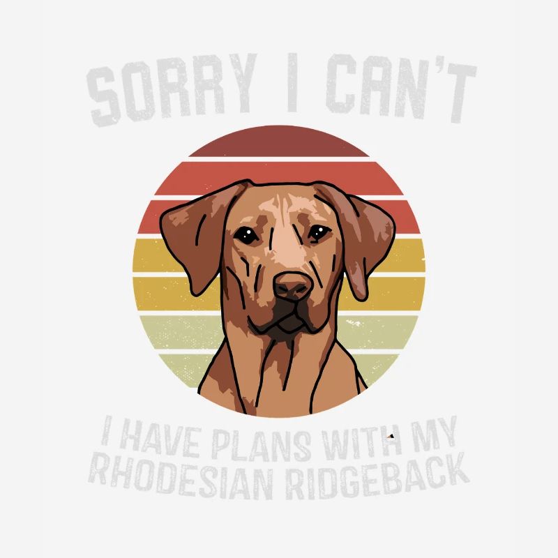 Graphique d’excuses du Rhodesian Ridgeback