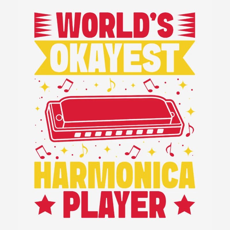 Funny Harmonica Player Okayest Harmonica
