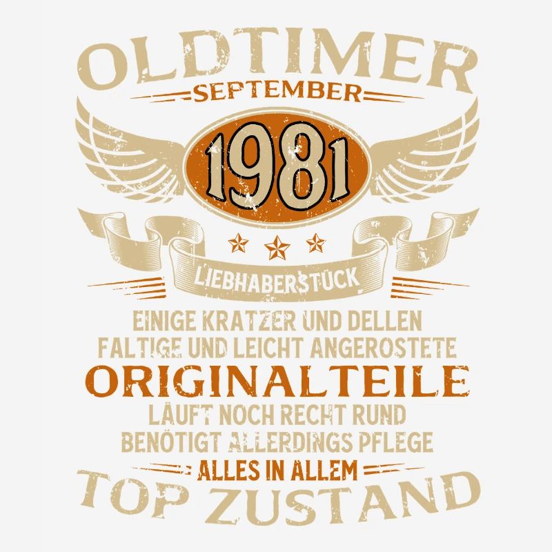 44. Geburtstag Geschenk Oldtimer September 1981