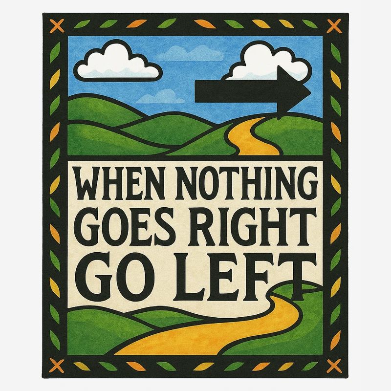 When nothing goes right go left