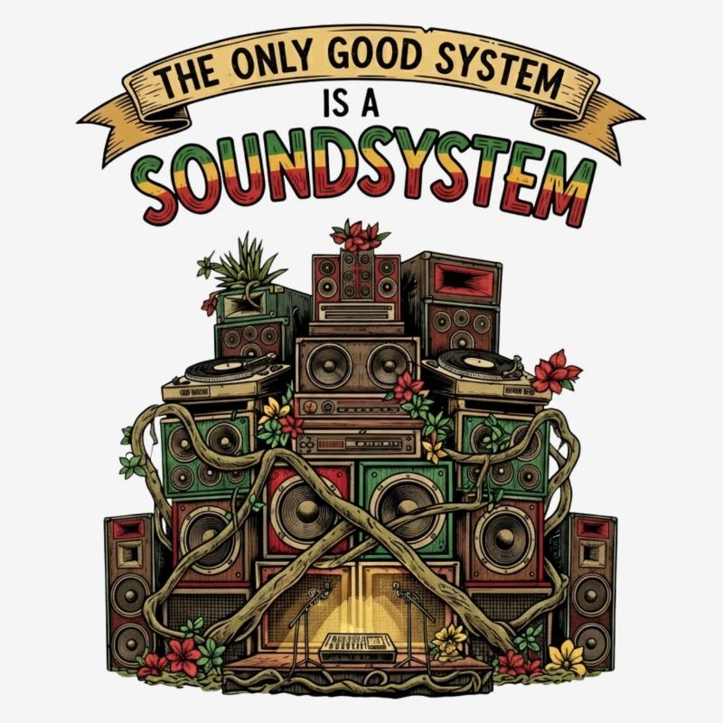 Système de sonorisation Collage Dub Reggae