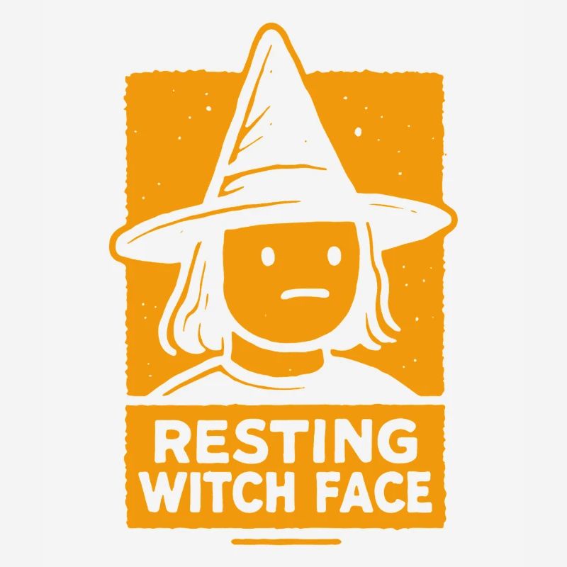 Resting Witch Face Funny Halloween Saying Costume