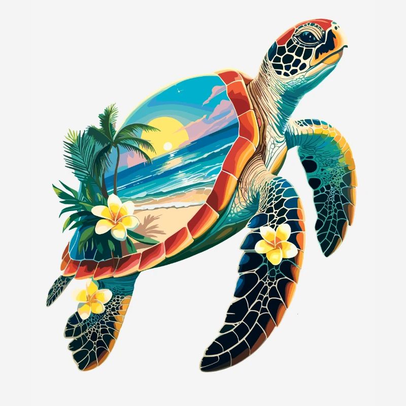 Turtle Waves Surf Turtle Surfer Turtles