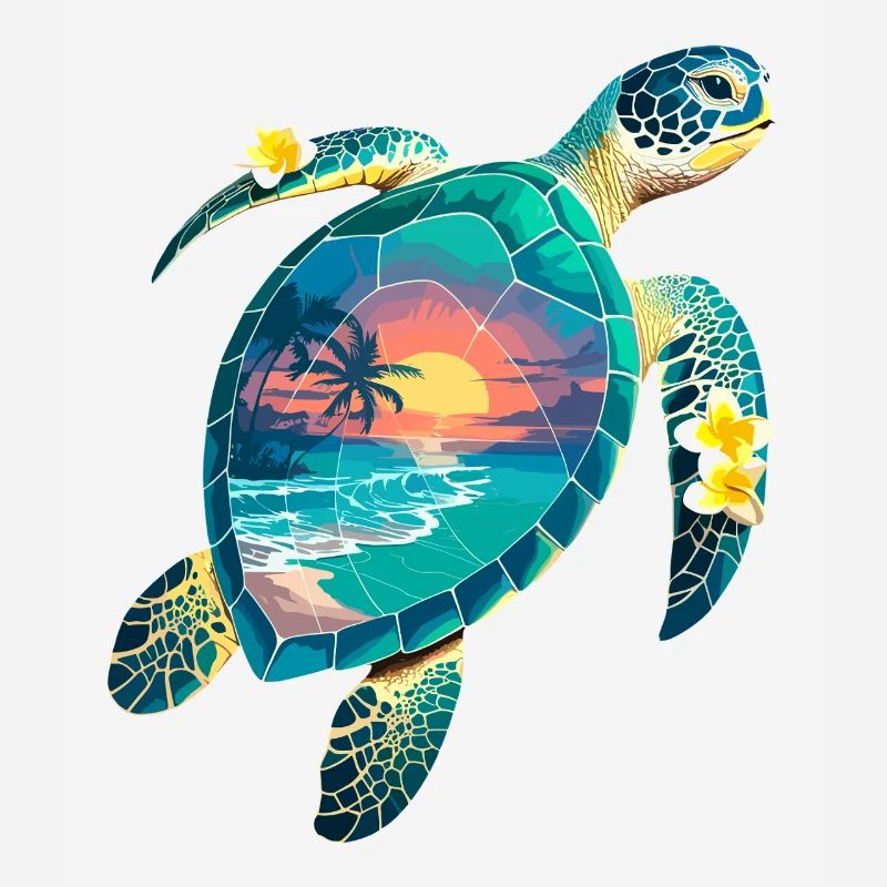 Turtle Waves Surf Turtle Surfer Turtles