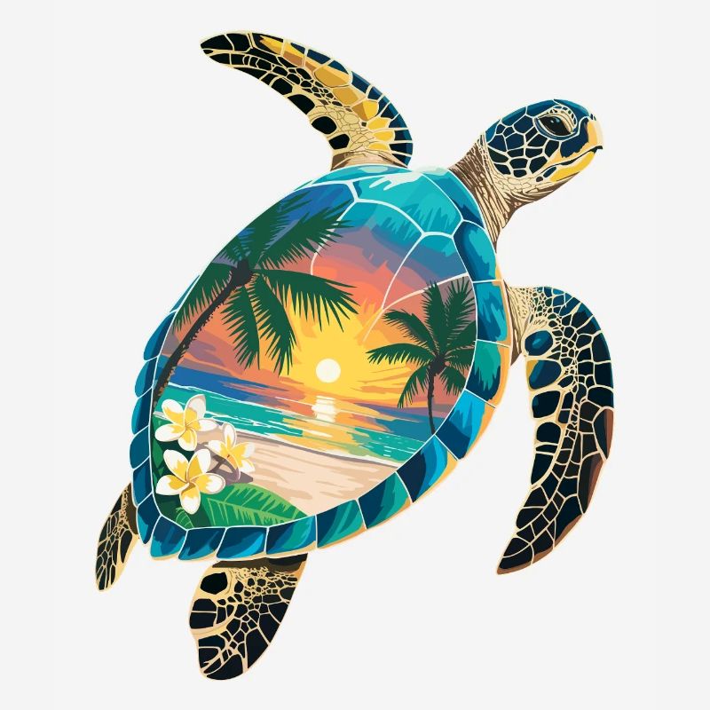 Turtle Waves Surf Turtle Surfer Turtles